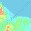 Sur topographic map, elevation, terrain