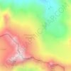 Chickamin Glacier topographic map, elevation, terrain
