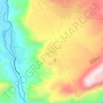Saro topographic map, elevation, terrain