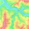 La Côte topographic map, elevation, terrain