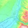 Ashhurst topographic map, elevation, terrain