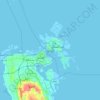 Muharraq topographic map, elevation, terrain