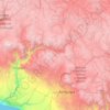 Province of Caylloma topographic map, elevation, terrain