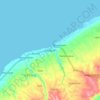 Gitagum topographic map, elevation, terrain