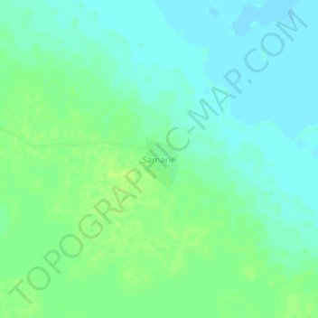 Samarie topographic map, elevation, terrain