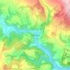 Oakamoor topographic map, elevation, terrain