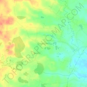 Ban Mueang Rae topographic map, elevation, terrain
