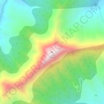 Torna topographic map, elevation, terrain