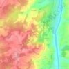 Le Buisson topographic map, elevation, terrain