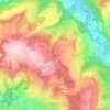 Les Magnats topographic map, elevation, terrain