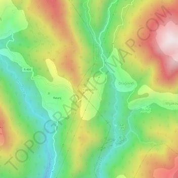 Kopijari topographic map, elevation, terrain