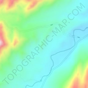 Nazareth topographic map, elevation, terrain