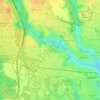 Loch Lommond topographic map, elevation, terrain