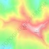 Ganga Choti topographic map, elevation, terrain