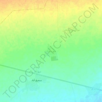 Shahrestanak topographic map, elevation, terrain