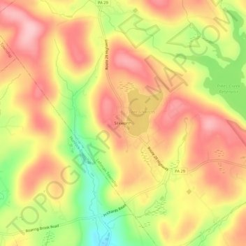 Silkworth topographic map, elevation, terrain