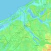 Riga topographic map, elevation, terrain