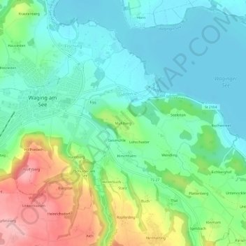 Mühlberg topographic map, elevation, terrain