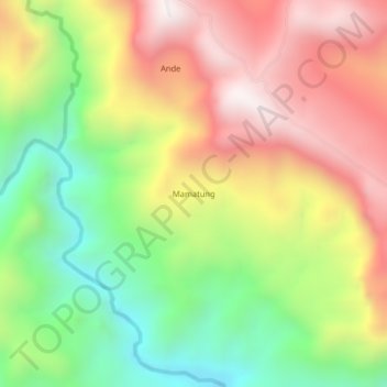 Mamatung topographic map, elevation, terrain