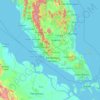 Negeri Sembilan topographic map, elevation, terrain