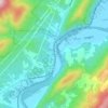 Dawson topographic map, elevation, terrain