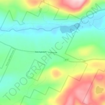 Hoffmeister topographic map, elevation, terrain