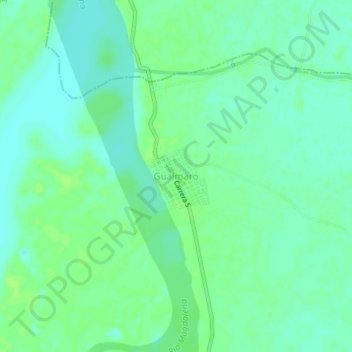 Guaimaro topographic map, elevation, terrain