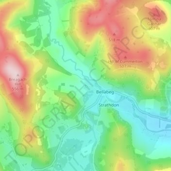Lost topographic map, elevation, terrain