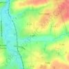 Pilon topographic map, elevation, terrain