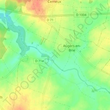 Les Arches topographic map, elevation, terrain