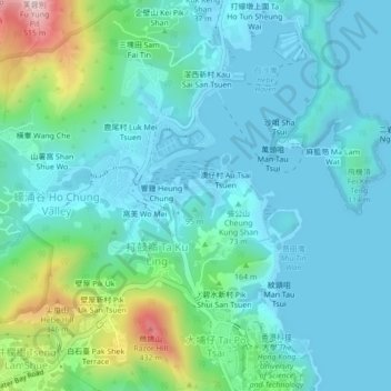 Nam Wai topographic map, elevation, terrain