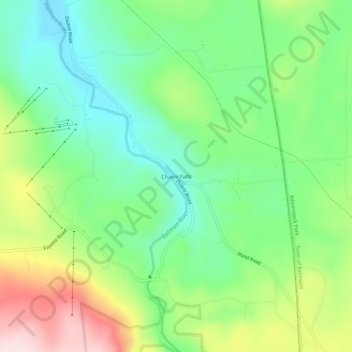 Chasm Falls topographic map, elevation, terrain