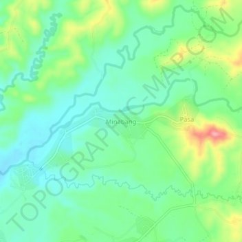 Minabang topographic map, elevation, terrain