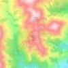 Mount Blanc topographic map, elevation, terrain