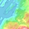 Kilmichael of Inverlussa topographic map, elevation, terrain