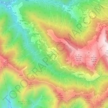 Terrusso topographic map, elevation, terrain
