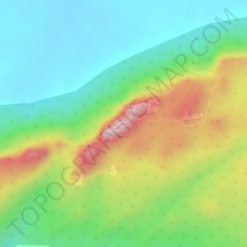 Serra do Cuó topographic map, elevation, terrain