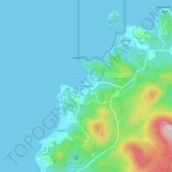 Haad Salad topographic map, elevation, terrain