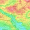 Prestwich topographic map, elevation, terrain