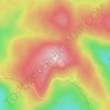 Mount Donna Buang topographic map, elevation, terrain