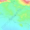 Bahlā topographic map, elevation, terrain