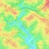 Evergreen Place topographic map, elevation, terrain