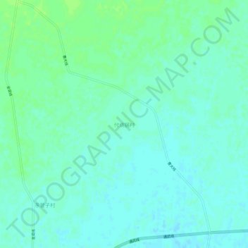 付烧锅村 topographic map, elevation, terrain