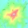 Kauru topographic map, elevation, terrain