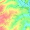 Pytchley topographic map, elevation, terrain