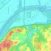 Courtney topographic map, elevation, terrain