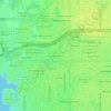 Rosedale North topographic map, elevation, terrain