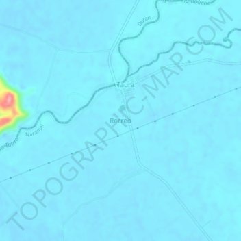 Recreo topographic map, elevation, terrain