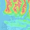 District of North Vancouver topographic map, elevation, terrain