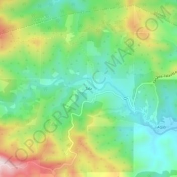 Tala topographic map, elevation, terrain